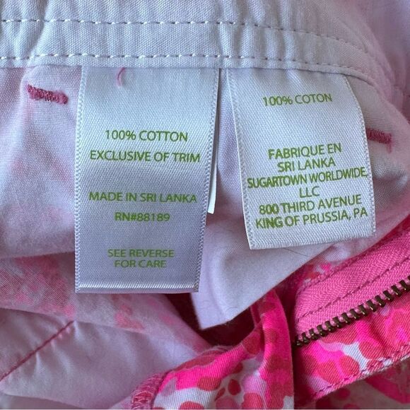 Lilly Pulitzer Walsh Pink Pout PBG Paisley Shorts Sz 6 - Picture 6 of 6